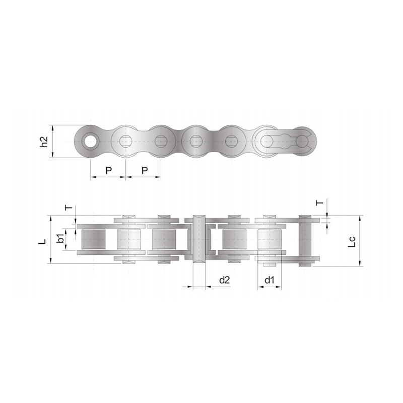 Autre chaîne à rouleaux simples
