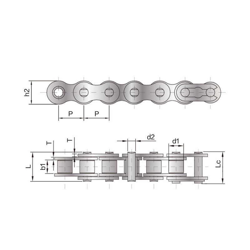 Chaîne à rouleaux robuste